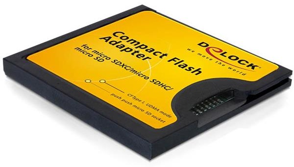 Delock Compact Flash Typ I Adapter für Micro SD Speicherkarten