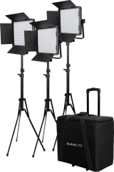 Nanlite Kit Nanlite 3 light kit 600DSA w/Trolley Case & Light Stand