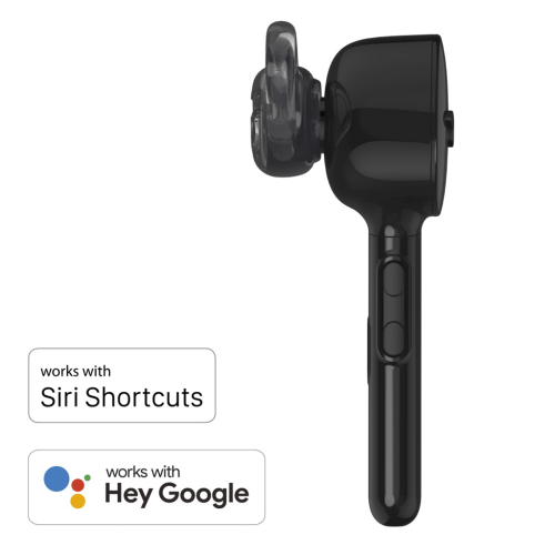 Hama MyVoice1300, náhlavní souprava Bluetooth mono, pro 2 zařízení, Siri, Google Assist, nabíjecí stanice