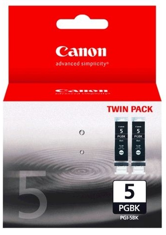 Canon PGI-5BK Black Ink Cartridge (Twin Pack)