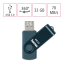 Hama USB 3.0 Flash Drive Rotate, 32 GB, 70 MB/s, petrolblau