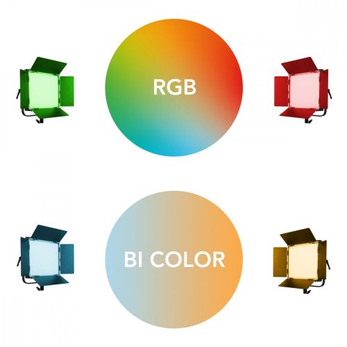 Walimex pro LED Rainbow 50W RGBWW Set 3 (3x Rainbow 50W, 3x studiový stativ GN-806)