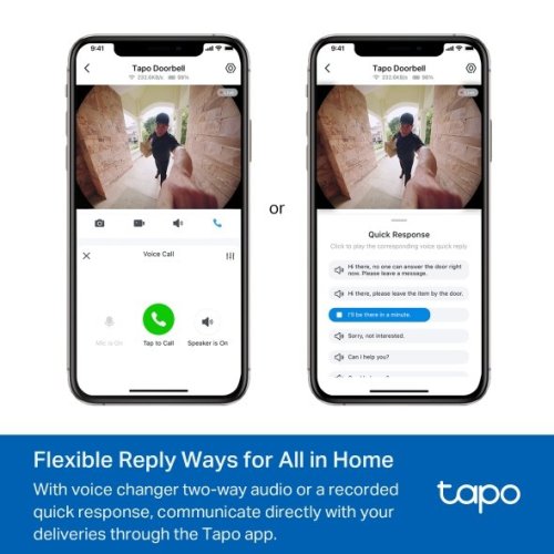 TP-Link Tapo D235 IoT smart doorbell, 3MPx, baterie, sada s Tapo H200