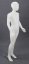 Figurína detská chlapčenská, matná biela, výška 140cm