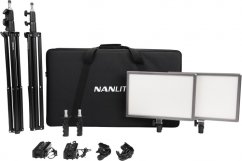 Nanlite set 2x LumiPad 25 LED panel, stativy a brašna