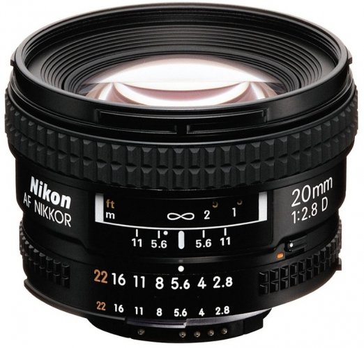 Nikon Nikkor AF 20mm f/2.8 D Lens