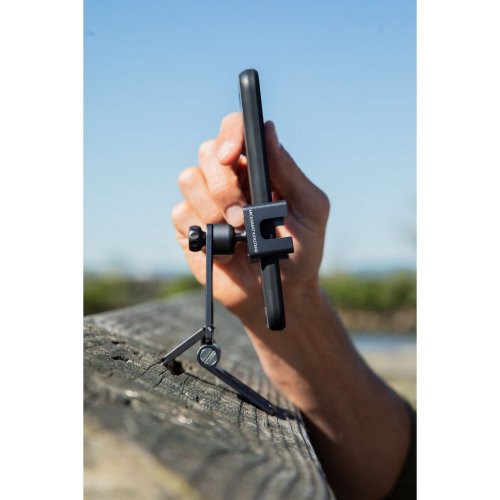 Benro ArcaSmart Ständer Smartphone-Klemme | Für 2,3 bis 3,5 Zoll breite Smartphones | Arca-Swiss Style Montageplatte | Quer- oder Hochformat-Modi