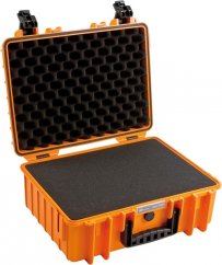 B&W Outdoor Koffer Typ 5000 mit Schaumstoff Orange