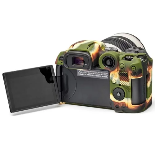 easyCover Silikon Schutzhülle für Canon EOS R7 Camouflage