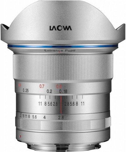 Laowa 12mm f/2.8 Zero-D Silver Lens for Nikon F