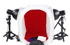 Photographic tent 80x80 in a set with lights 2x 35W