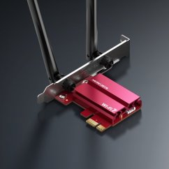Sieťová karta TP-Link Mercusys MA37BE AX 1200, WiFi 7, Bluetooth 5.0, 2,4/5/6GHz, PCI-e