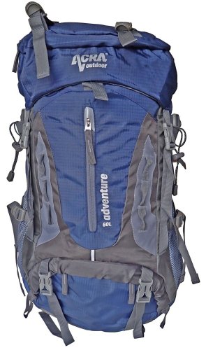 Batoh Acra Adventure 60 L pro náročnější horskou turistiku tmavě modrý