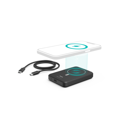 Hama MagPower5, bezdrôtová powerbanka, 5000 mAh, kompatibilná s MagSafe Hama MagPower5, bezdrôtová powerbanka, 5000 mAh, kompatibilná s MagSafe