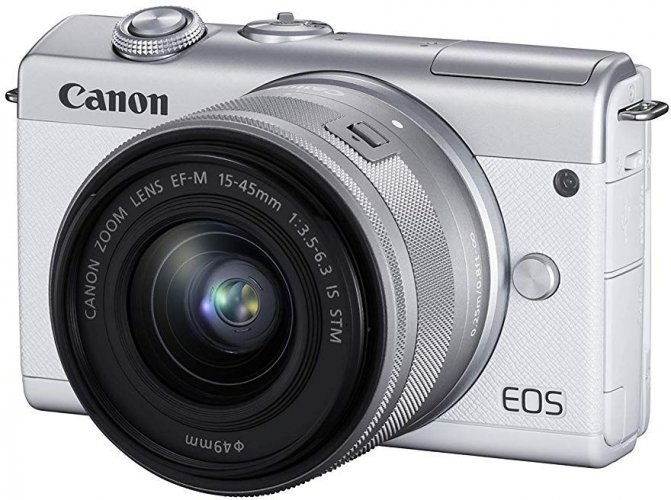 Canon EOS M200 bílý + EF-M 15-45 IS STM