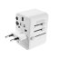 Adaptér FIXED Cestovné pre EÚ, UK a USA/AUS, s 3xUSB-C a 2xUSB výstupom, GaN, PD 65W, biely