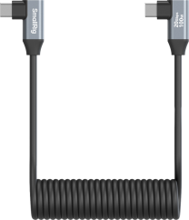 SmallRig 4793 USB-C Angled to USB-C Angled Coiled Data Cable