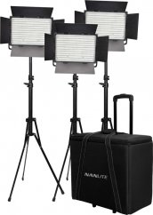 Nanlite 3 light kit 1200CSA, Trolley-Koffer, Leuchtenstativ