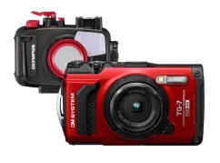 Digitálny fotoaparát OM SYSTEM TG-7 red diving kit - limitovaná edícia