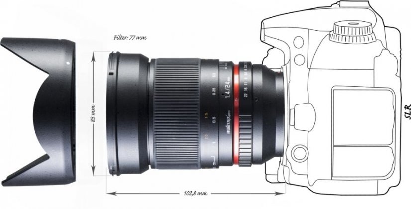 Walimex pro 24mm f/1.4 DSLR Lens for FT
