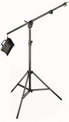 Manfrotto 420B Stojan s výložníkom a pieskovým vakom (čierny hliník)