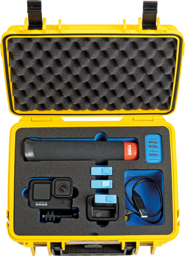B&W Outdoor Cases BW Outdoor Case Type 1000 for GoPro Hero 12 (fits even GoPro Hero 9/10/11), Yellow B&W Outdoor Cases BW Outdoor Case Type 1000 for GoPro Hero 12 (fits even GoPro Hero 9/10/11), Yellow