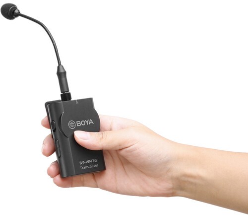 BOYA BY-UM2 flexibilný klopový mikrofón s konektorom TRS 3,5 mm