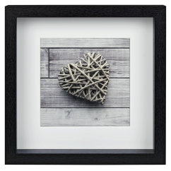 Dřevěný portrétní rám Hama SCALA, 23x23 cm, černý