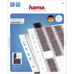 Hama Negativ-Hüllen, Pergamin, 10 Streifen à 4 Negative, 24x36 mm, 25 St.