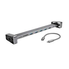 Hama USB-C dokovacia stanica Connect2Office Basic, 9 pripojení, odnímateľné nožičky