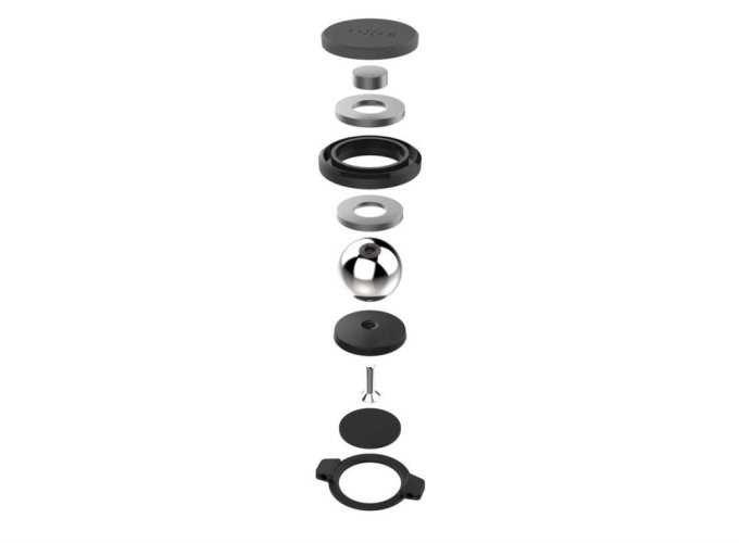 Mágneses tartó FIXED Icon Flex mini a műszerfalon, fekete színben