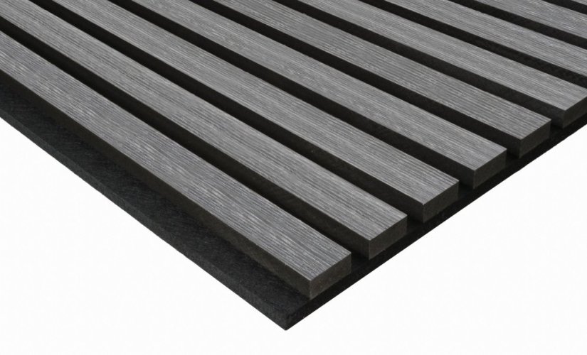 Akustický panel G21 270x60,5x2,1 cm, tmavo šedý dub