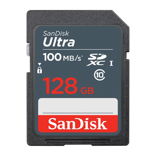 Sandisk Secure Digital 128GB Ultra SDXC 100 MB/s
