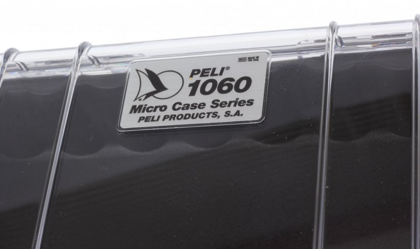 Peli™ Case 1060 MicroCase čierny s priehľadným vekom