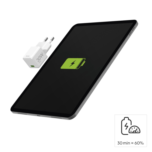 Hama rýchla USB nabíjačka, USB-C PD/QC 30 W, super-mini