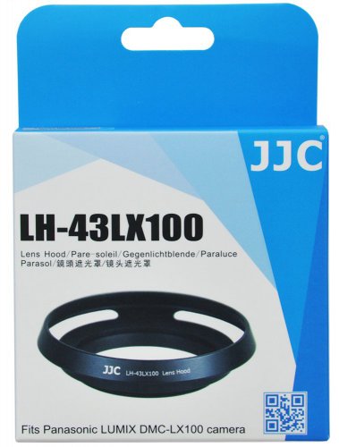 JJC LH-LX100 slnečná clona pre DMC-LX100, čierna