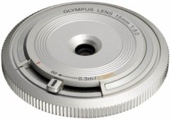 Olympus M.Zuiko Digital 15mm f/8 Body Cap Lens BCL-1580 stříbrný