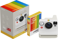 Polaroid Now Gen 3 Pebble White bundle with Color Film (8 photos)