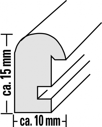 OREGON, Foto 10x15 cm, Rahmen 18x24 cm (Weiß)