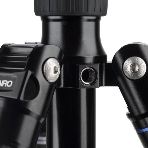 Benro Reverse-Folding Carbon Fiber Travel Tripod C3883T with Fluid Video Head S6Pro | Max Height 183 cm | Payload 6 kg | Convertible to a Monopod