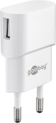 Adaptér 230V na USB max.1A, biely