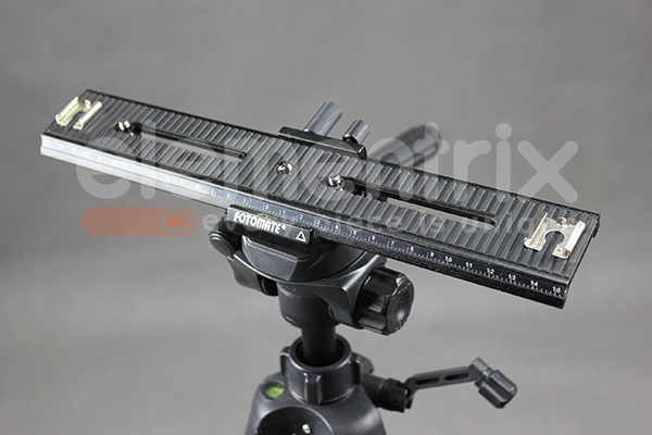 Makro sáňky, nastavitelná ližina 250 mm