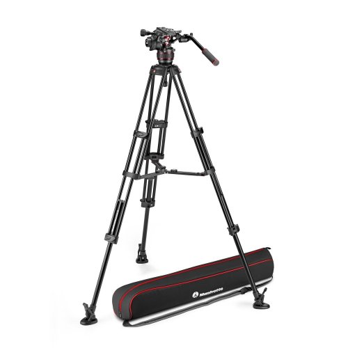 Manfrotto Nitrotech 608 video hlava s MVTTWINGA hliníkovým video stativem se středovou rozpěrou