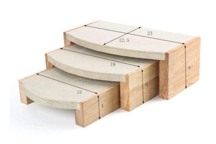 3x stojánek, dekolt na šperky, lavice bílý (DRD18B)