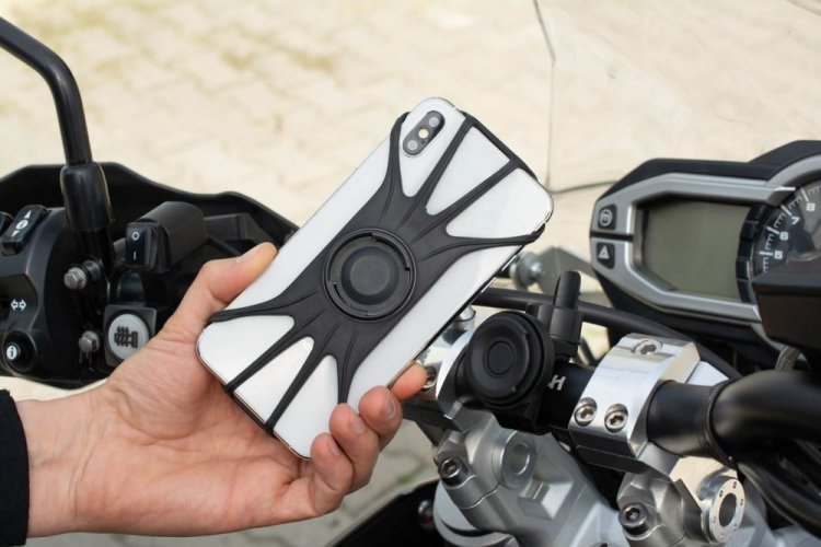 FIXED Bikee 2 kerékpártartó, levehető szilikon, fekete színű