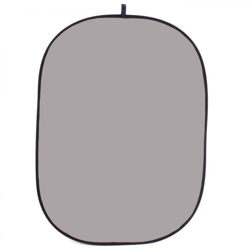 Helios Folding Background Oval Light Gray / Neutral Gray, Double Sided