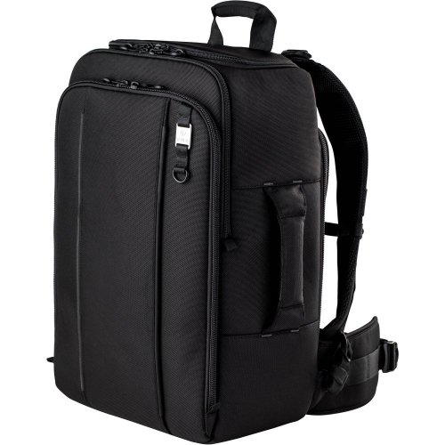 Tenba Roadie Backpack 20 | 2 DSLRs, 6-8 Lenses, Accessories | Front and Rear Access | Laptop up to 17 inch | Rain Cover | Black