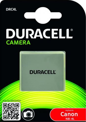 Duracell DRC4L, Canon NB-4L, 3.7 V, 700 mAh
