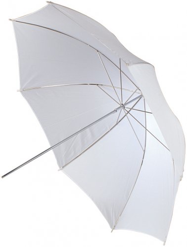 Helios štúdiový dáždnik 60 cm biely priehľadný