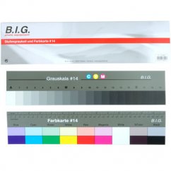 B.I.G. Kontrolná stupnica odtieňov sivej a farebná karta BST14